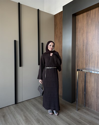 Serenay Elbise Kahverengi