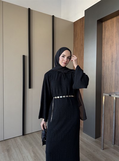 Serenay Elbise Siyah 