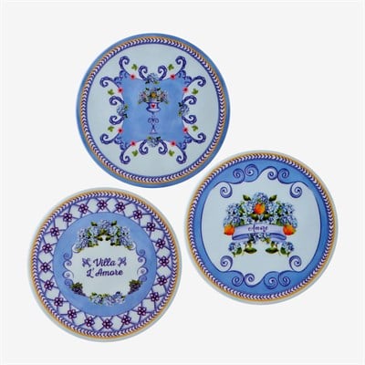 Chiara Alessi Mavi Melamin Bardak Altlığı 9,5 Cm