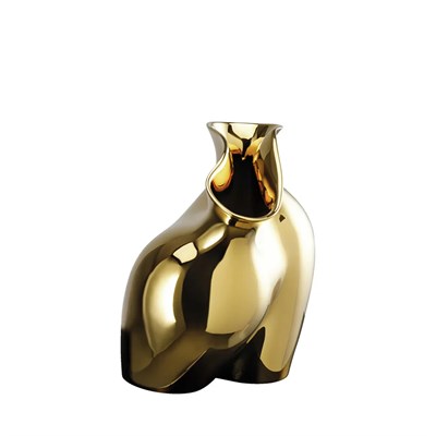La Chute Gold Porselen Vazo 26 cm