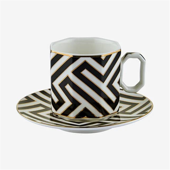 Siyah Porselen Kahve Fincan Seti 90 Ml Collection by Chiara Alessi