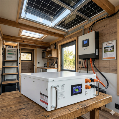 Spower 48V 105AH (52,8 Volt) Lityum Lifepo4 Bluetooth