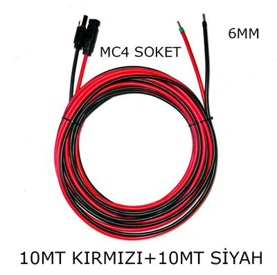 Spower 6mm Solar Mc4 Soketli Kablo Set 10+10 Metre
