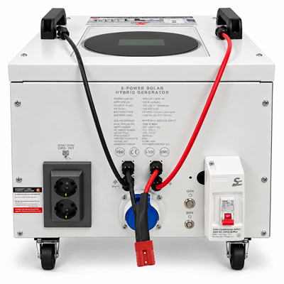 Spower Energy Solar Hibrit Jeneratör SG-5.6 48 210 (5600 Watt)