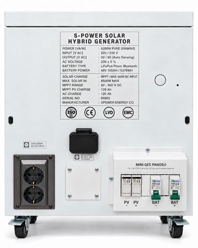 Spower Energy Solar Hibrit Jeneratör Sg-6.2  48 105
