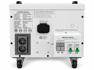 Spower Energy Solar Hibrit Jeneratör SG-4.2 280AH  24 280(4200 Watt)