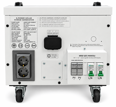 Spower Energy Solar Hibrit Jeneratör SG-4.2 24 210 (4200 Watt)