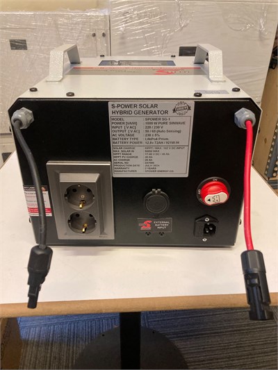 Spower SG-1 Solar Hibrit Jeneratör 72AH Akülü