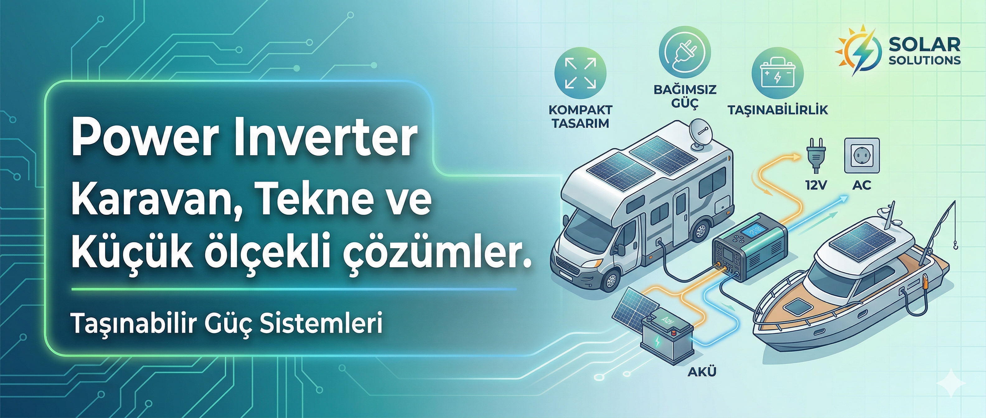 Power Inverter Karavan tekne küçük çözümler