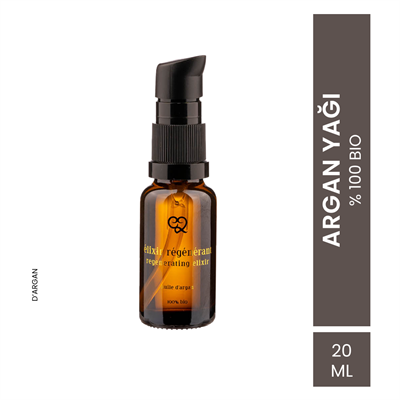 EvyLaure %100 Organik Soğuk Sıkım Argan Yağı | Cilt ve Saç Bakımı | 20 ml