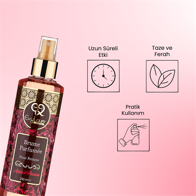 EvyLaure Addict Passion Kadın Parfümistik Vücut Parfümü | Ferah ve Etkileyici Koku | 250 ml 