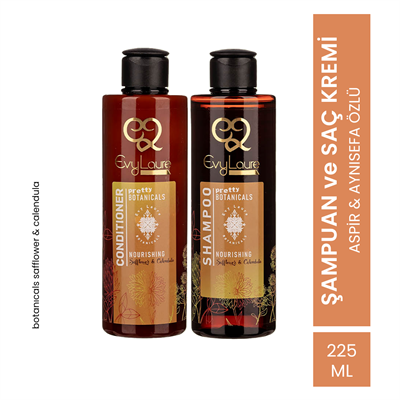 EvyLaure Aspir ve Aynısefa Özlü Saç Bakım Seti | Şampuan & Saç Kremi | Doğal Hacim ve Parlaklık | 450 ml