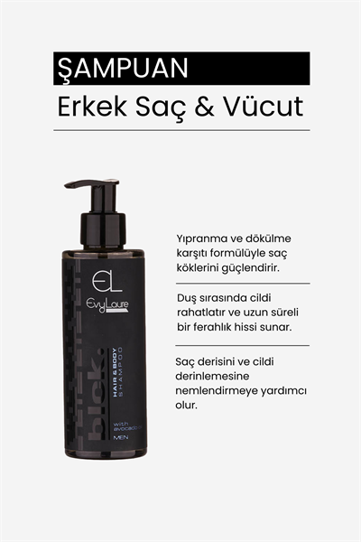 EvyLaure BLCK. Erkek Koleksiyonu | Erkekler İçin Özel Bakım ve Parfüm Seti