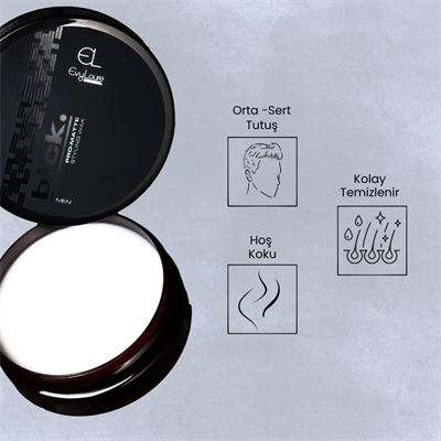 EvyLaure Blck. Wax Pro Matte | Orta Sert Tutuşlu Yarı Mat Saç Şekillendirici | 50 ml