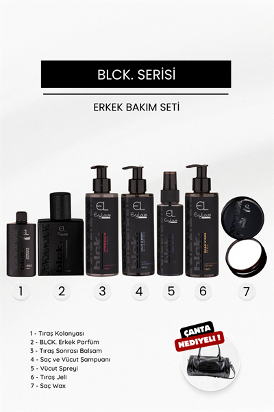 EvyLaure BLCK. Erkek Koleksiyonu | Erkekler İçin Özel Bakım ve Parfüm Seti