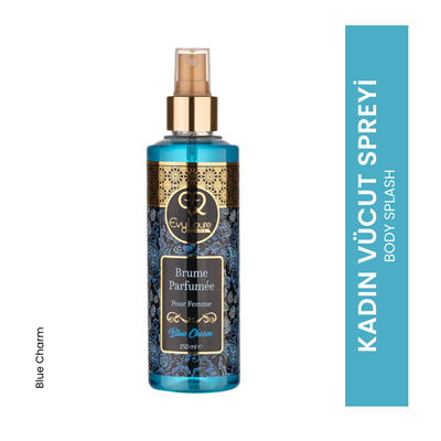 EvyLaure Blue Charm Kadın Parfümistik Vücut Spreyi | Gün Boyu Tazelik | 250 ml 