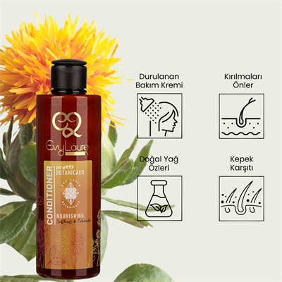 EvyLaure Botanik Saç Kremi | Aspir Yağı ve Aynısefa ile Zenginleştirilmiş Formül | 225 ml 