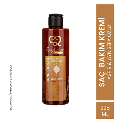 EvyLaure Botanik Saç Kremi | Aspir Yağı ve Aynısefa ile Zenginleştirilmiş Formül | 225 ml 