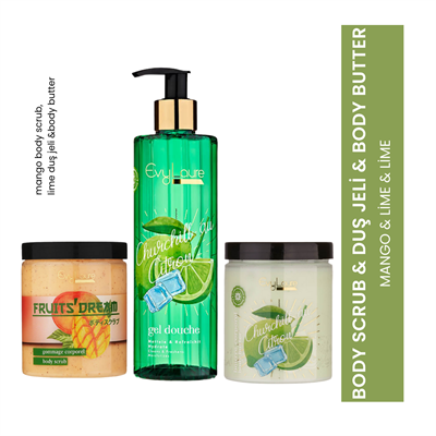 EvyLaure Mango & Lime Üçlü Bakım Seti ile Günlük Yenilenme