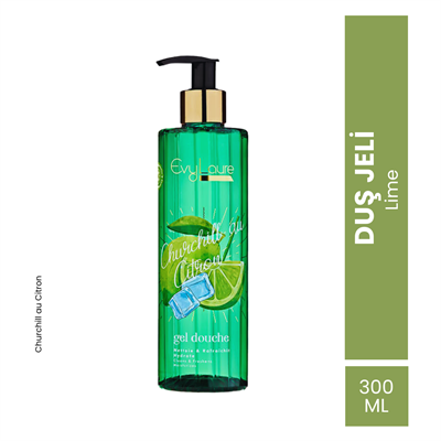EvyLaure Churchill Au Citron Parfümistik Duş Jeli | Yoğun Nemlendirici | Lime Ekstraktlı | 300 ml