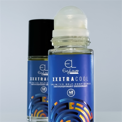 EvyLaure Erkek Roll-on XXXtra Cool - 48 Saat Etkili - Leke Bırakmaz Deodorant - 50 ml