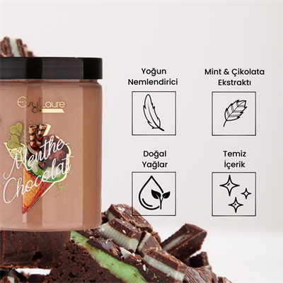 EvyLaure Menthe Chocolat Body Butter | Çikolata ve Nane Ekstraktlı Yoğun Nemlendirici | 280 ml