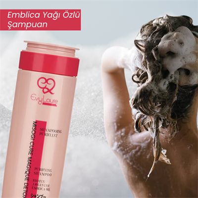 EvyLaure Misogi Profesyonel Şampuan - Biotin & Arginine ile  Arındırıcı & Nemlendirici 250 ml