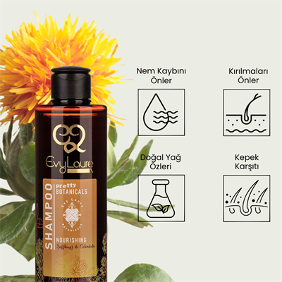 EvyLaure Şampuan - Aspir Yağı & Aynısefa ile Saç Bakımı Botanicals - 225 ml