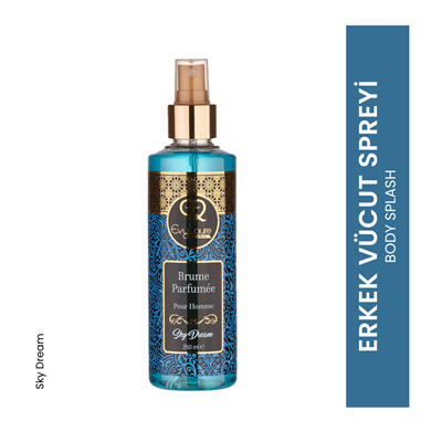 EvyLaure Sky Dream Erkek Parfümistik Vücut Spreyi | Ferahlatıcı Koku | 250 ml