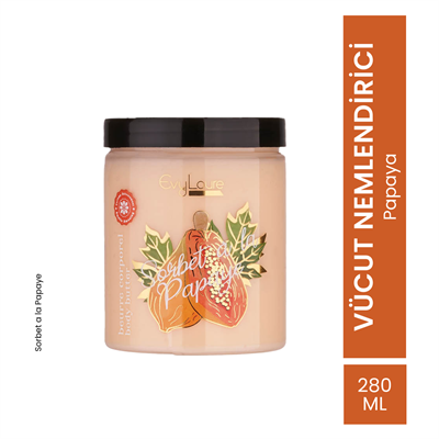 EvyLaure Sorbet À La Papaye Body Butter | Papaya Ekstraktlı Yoğun Nemlendirici | 280 ml