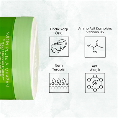 EvyLaure Suijin Profesyonel Saç Maskesi - Kırılgan Saçlar için Güçlendirici & Nemlendirici 150 ml