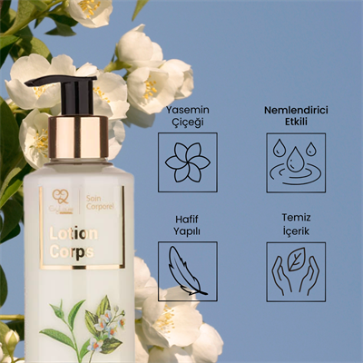 EvyLaure Yasemin Çiçeği Ekstraktlı Vücut Losyonu | Nemlendirici & Yumuşatıcı | 250 ml