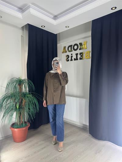 Zerda Gömlek - Kahve