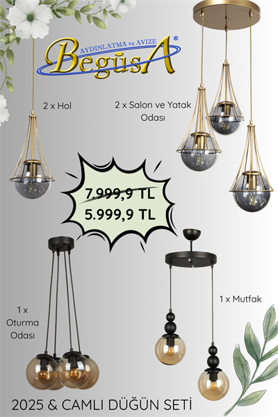 2025 Düğün Seti - Camlı Seri