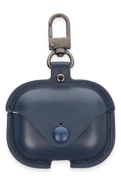 Apple Airpods 3 (3.nesil) Çanta Deri Kılıf - Lacivert