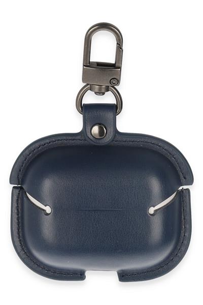 Apple Airpods 3 (3.nesil) Çanta Deri Kılıf - Lacivert