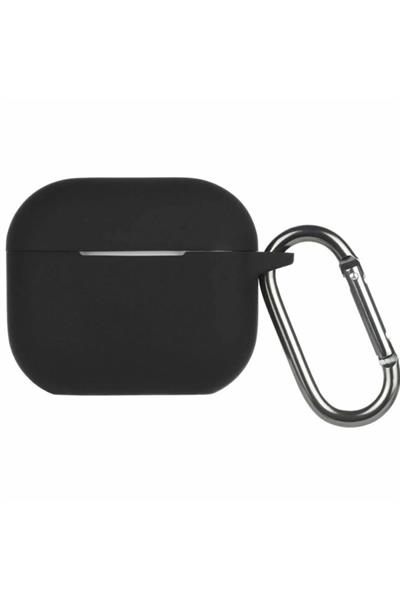 Apple AirPods 4 (4. Nesil) Hang Askılı Şeffaf Silikon Kılıf – Siyah