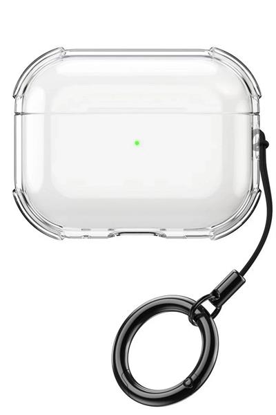 Apple AirPods Pro 3 (3. Nesil) Showy Parlak Darbeye Dayanıklı Koruma Kılıfı – Şeffaf