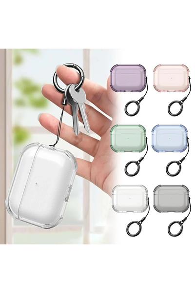 Apple AirPods Pro 3 (3. Nesil) Showy Parlak Darbeye Dayanıklı Koruma Kılıfı – Rose