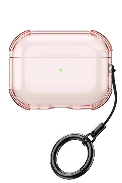 Apple AirPods Pro 3 (3. Nesil) Showy Parlak Darbeye Dayanıklı Koruma Kılıfı – Rose