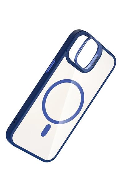 Apple iPhone 11 Remim Lensli MagSafe Standlı Darbe Korumalı Kılıf – Lacivert