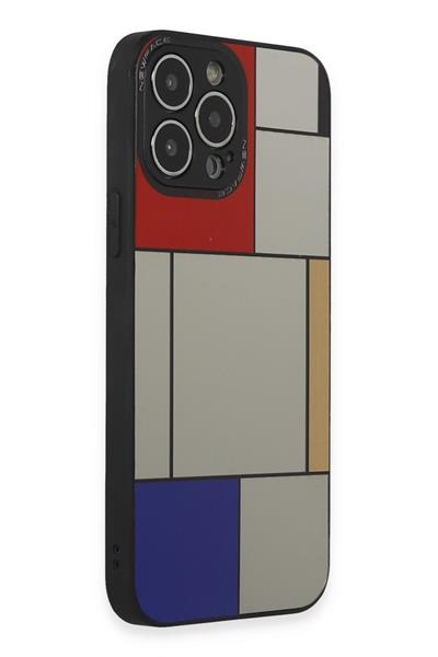 Apple iPhone 14 Pro Max Kılıf Mirror Desenli Kapak