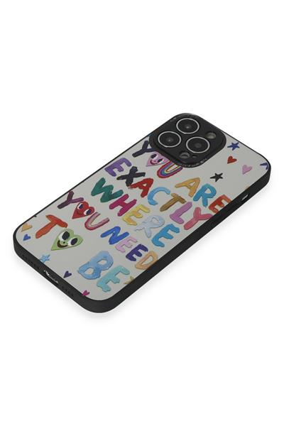 Apple iPhone 14 Pro Max Kılıf Mirror Desenli Kapak