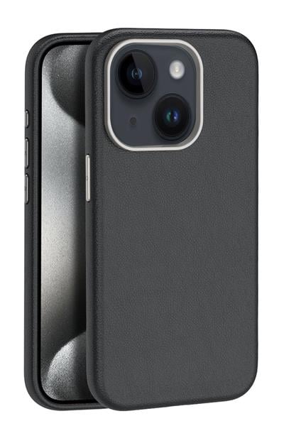 MAGSAFE KILIFLARJOKOWNDR15Apple iPhone 15 Kılıf Wonder Deri Magsafe Kapak - Siyah