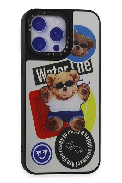Apple iPhone 15 Pro Kılıf Mirror Desenli Kapak