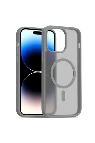 Apple iPhone 15 Pro Max Jota Magsafe Kapak - Titan Gri