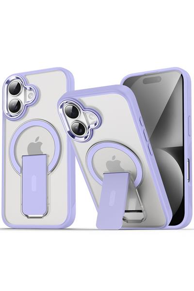 Apple iPhone 16 Plus Kılıf Tork Magsafe Standlı Kapak - Lila