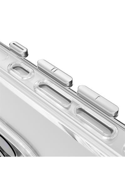 Apple iPhone 16 Pro Gleam PC Sert Magsafe Kılıf - Şeffaf