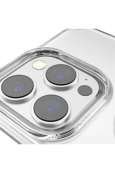 Apple iPhone 16 Pro Gleam PC Sert Magsafe Kılıf - Şeffaf