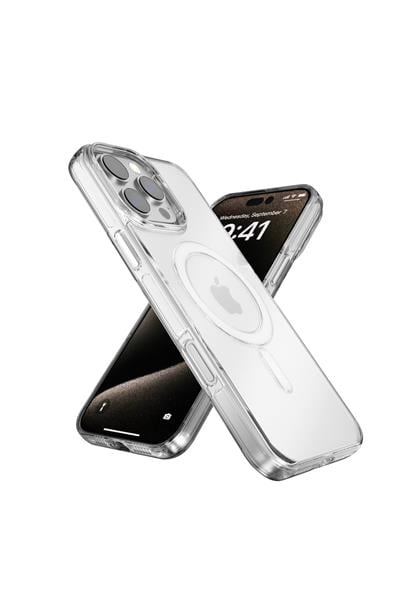 Apple iPhone 16 Pro Gleam PC Sert Magsafe Kılıf - Şeffaf